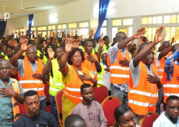 Des volontaires d’engagement citoyen et seniors du Grand Lomé ont prêté serment