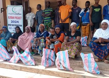 Tchaoudjo/solidarité-tabaski :   l’ABEA a distribué des viandes a plus de 400 ménages  démunis à Sokodé