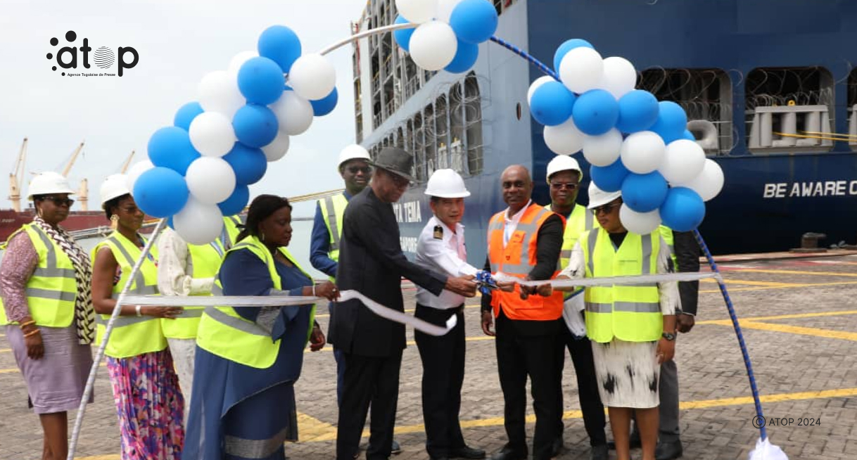 Un navire de nouvelle génération fait sa première escale au port de Lomé 1 Oliver 4