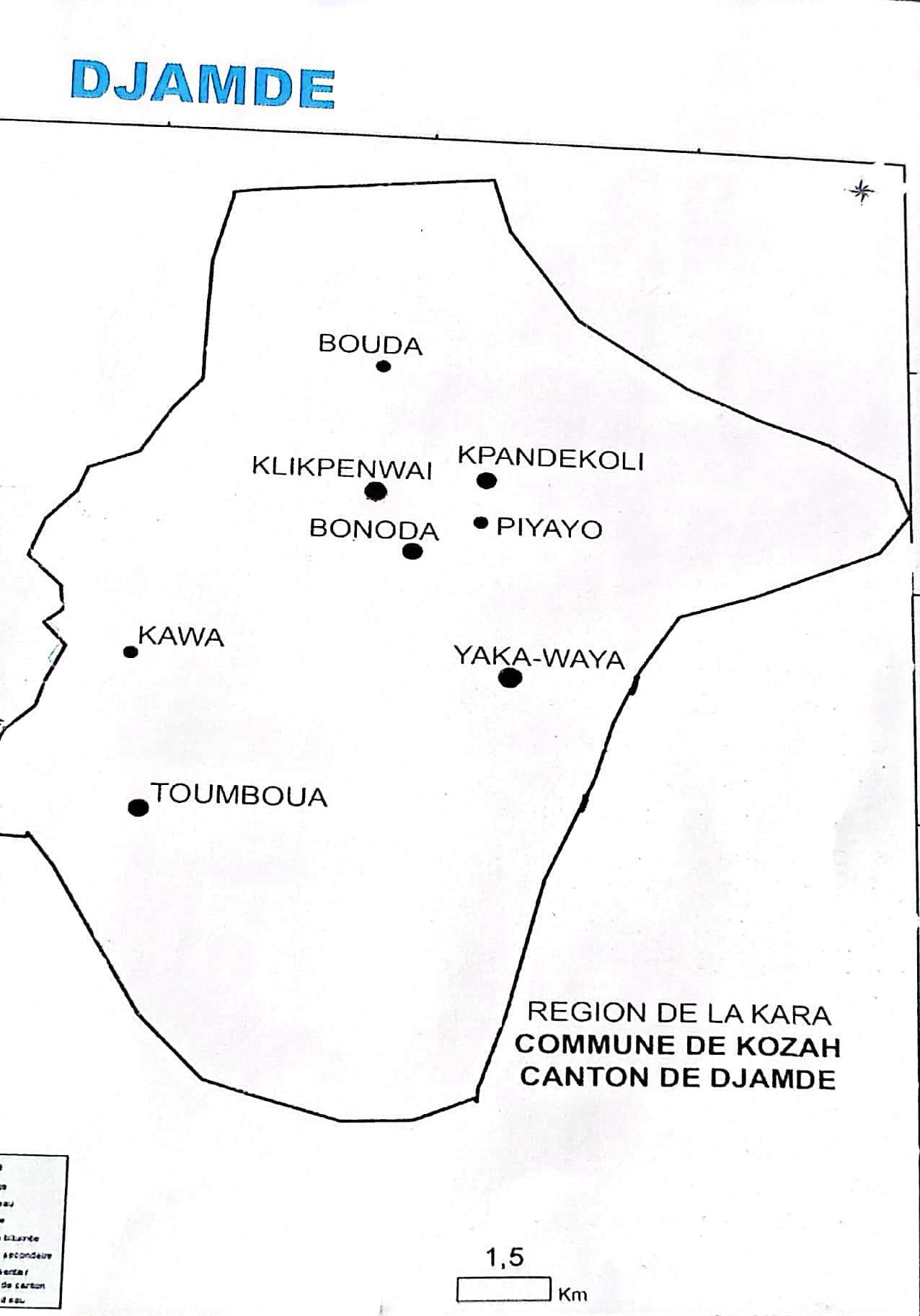 Carte geo de Djamde