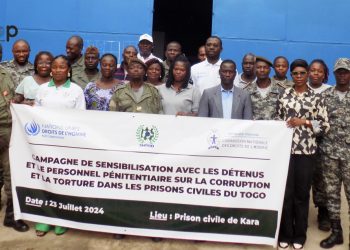 Kozah/lutte contre la corruption et la torture au Togo :  le personnel pénitentiaire et les détenus de la prison civile de Kara sensibilisés