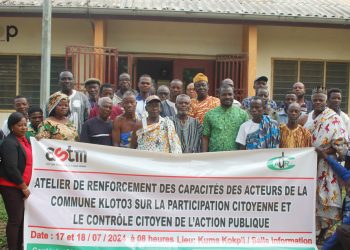 Kloto/contrôle citoyen de l’action publique : des acteurs locaux et des jeunes renforcent leurs capacités