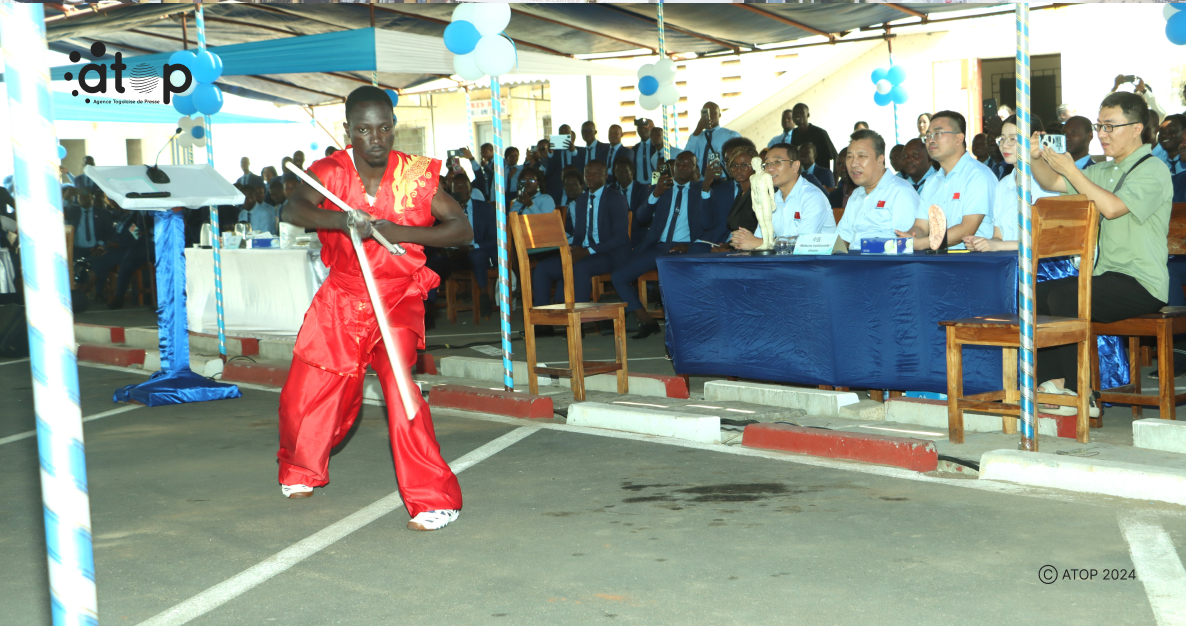2e édition de la journée de Chine: des énarques renforcent leur compréhension sur la coopération sino-togolaise 1 Une demonstration de Wushu