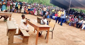 Oti-sud / 2e édition ‶meilleures écoles performantes du projets stars″ : les EPP N’gambi, Tokpli et Kpandjibou primées 2 Une sequence du sketch des eleves de NGambi sur limportance des cantines scolaires dans les ecoles