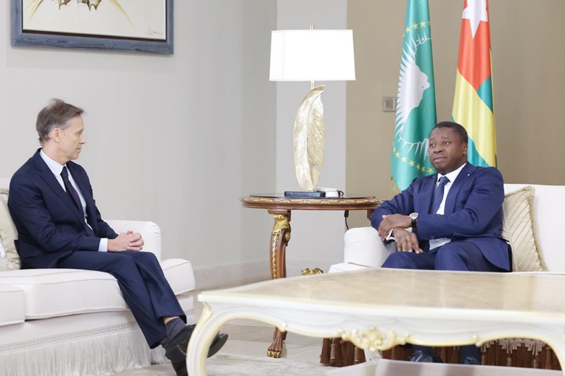 Diplomatie le chef de lEtat a recu les lettres de creance de lambassadeur de lUnion europeenne