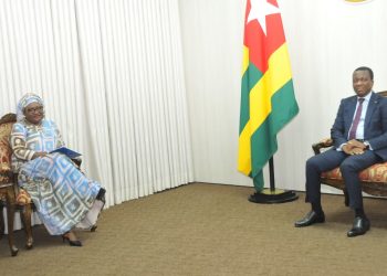 La représentante résidente du PNUD au Togo  reçue par le président de l’Assemblée nationale