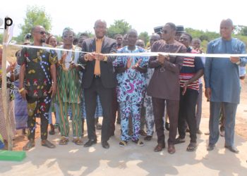 Vo / riziculture :  une aire de séchage offert à la coopérative Gamessou à Akodessewa