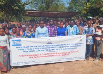 Ogou/ techniques de culture du maïs doux :  des producteurs agricoles membres des Zaap en formation à Atakpamé