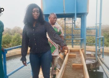 Tchaoudjo/eau et assainissement : La ministre Aziablé s’assure du bon fonctionnement des ouvrages