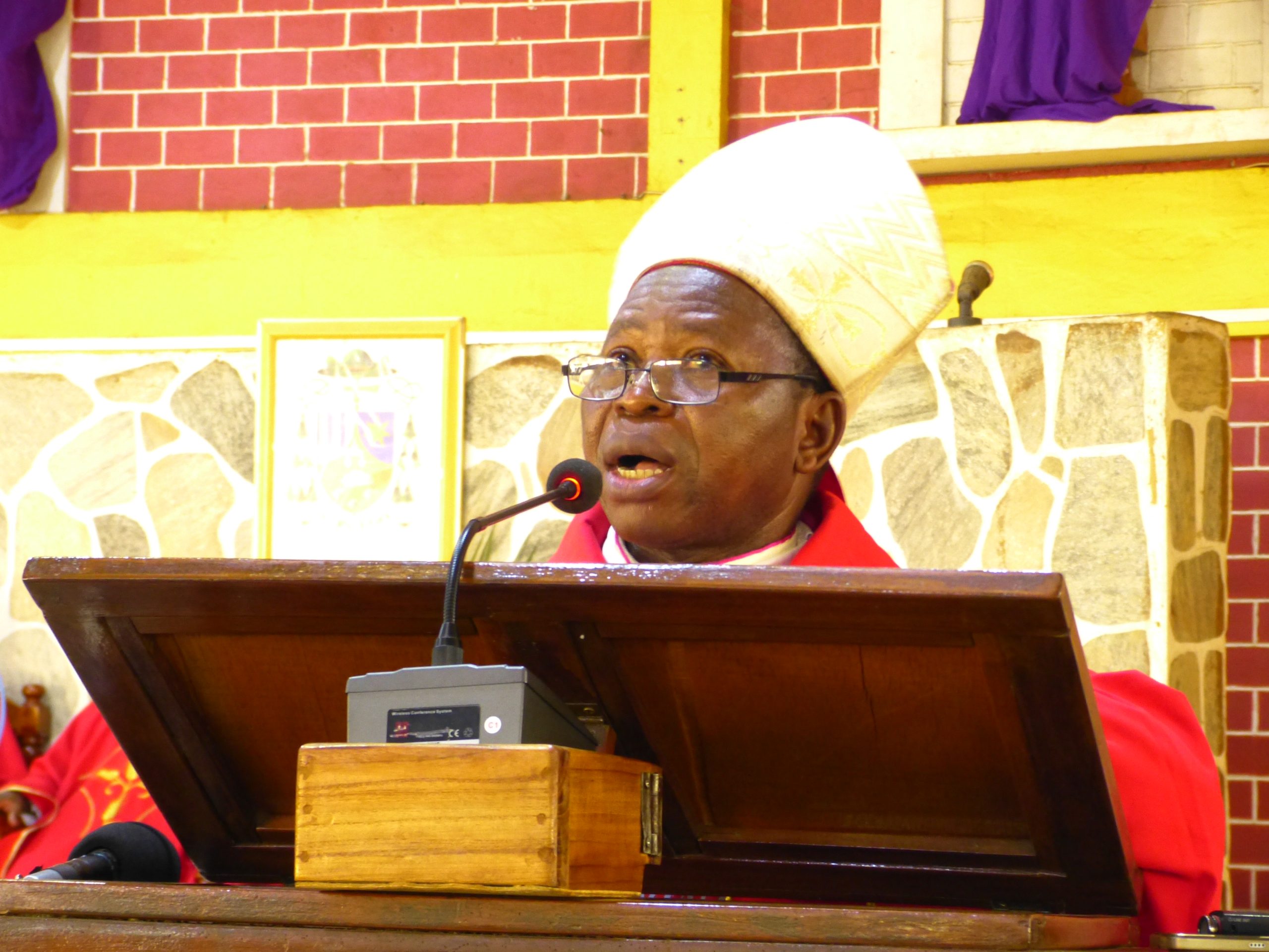 Mgr Danka lors de son homélie