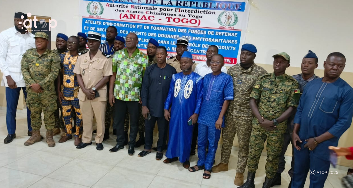 Tchaoudjo/contrôle des produits chimiques aux frontières: l’ ANIAC-Togo outille des acteurs clés dans la région centrale 1 6 Les participants