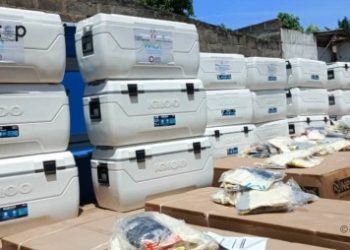 Du matériel et équipement de travail offerts aux maraichers et mareyeuses des lacs 1 et lacs 3