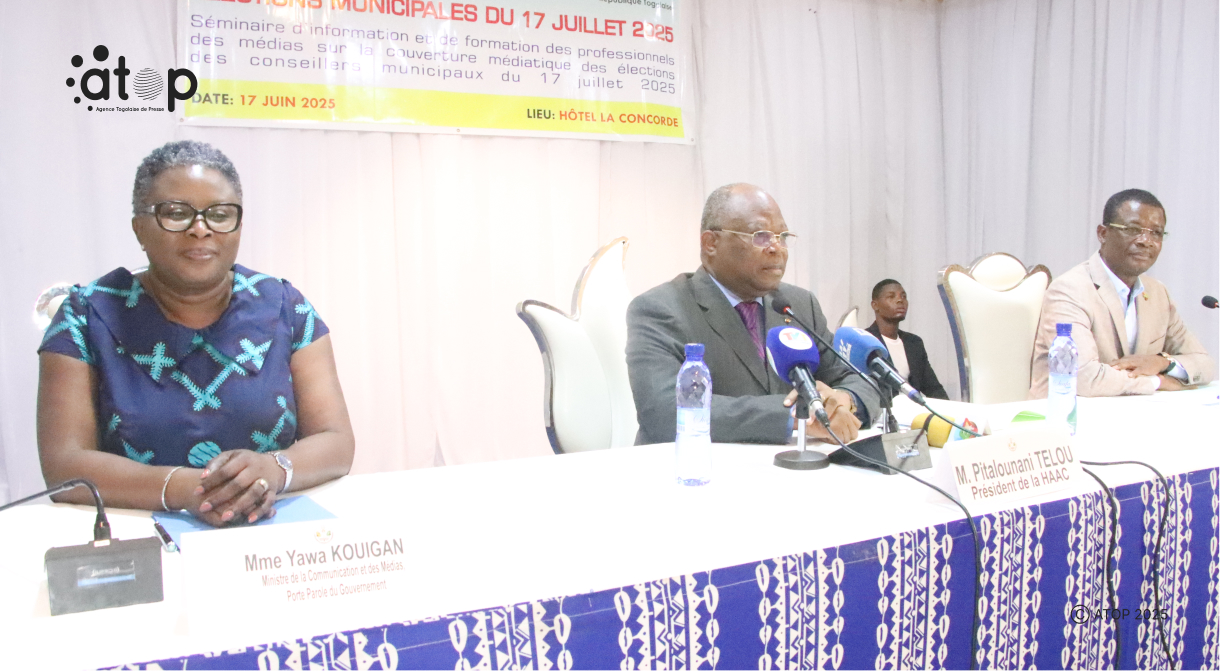 Le president Telou lancant les