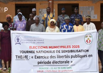 Doufelgou : La CNDH poursuit sa sensibilisation pour des élections municipales apaisées à Niamtougou