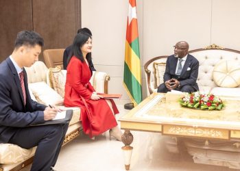 Chine-Togo : le chef de l’Etat reçoit les lettres de créance de Wang Min