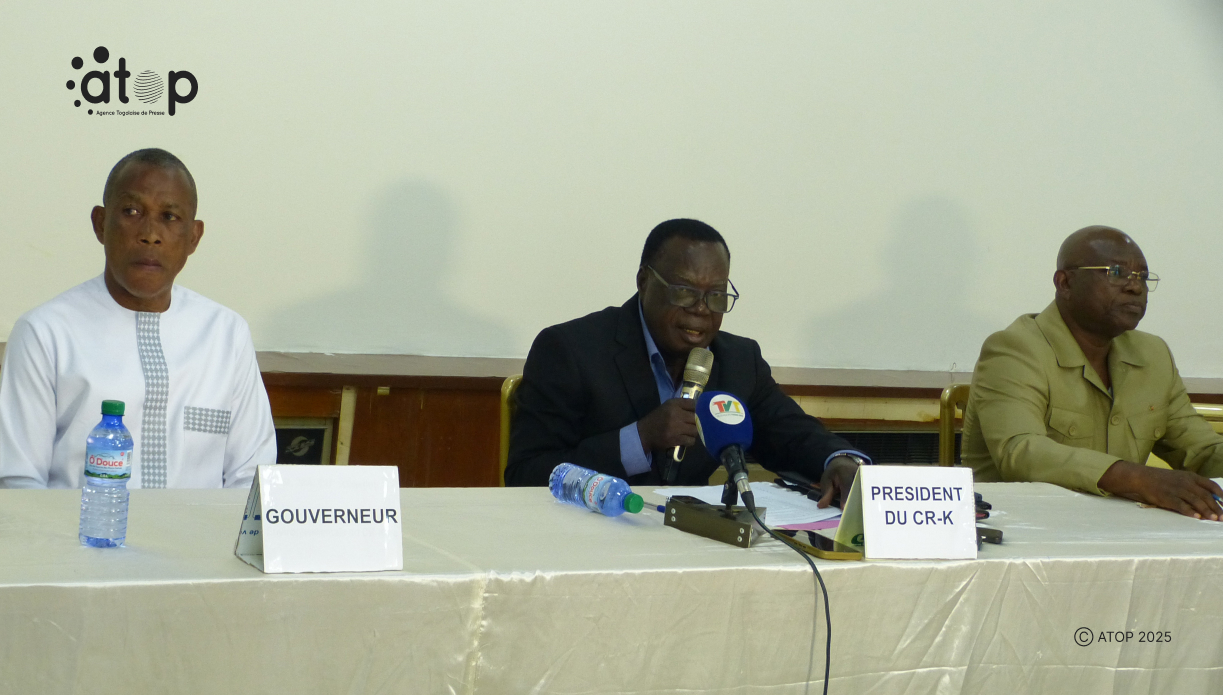 1 Le president du CR Kara lors de son discours douverture des