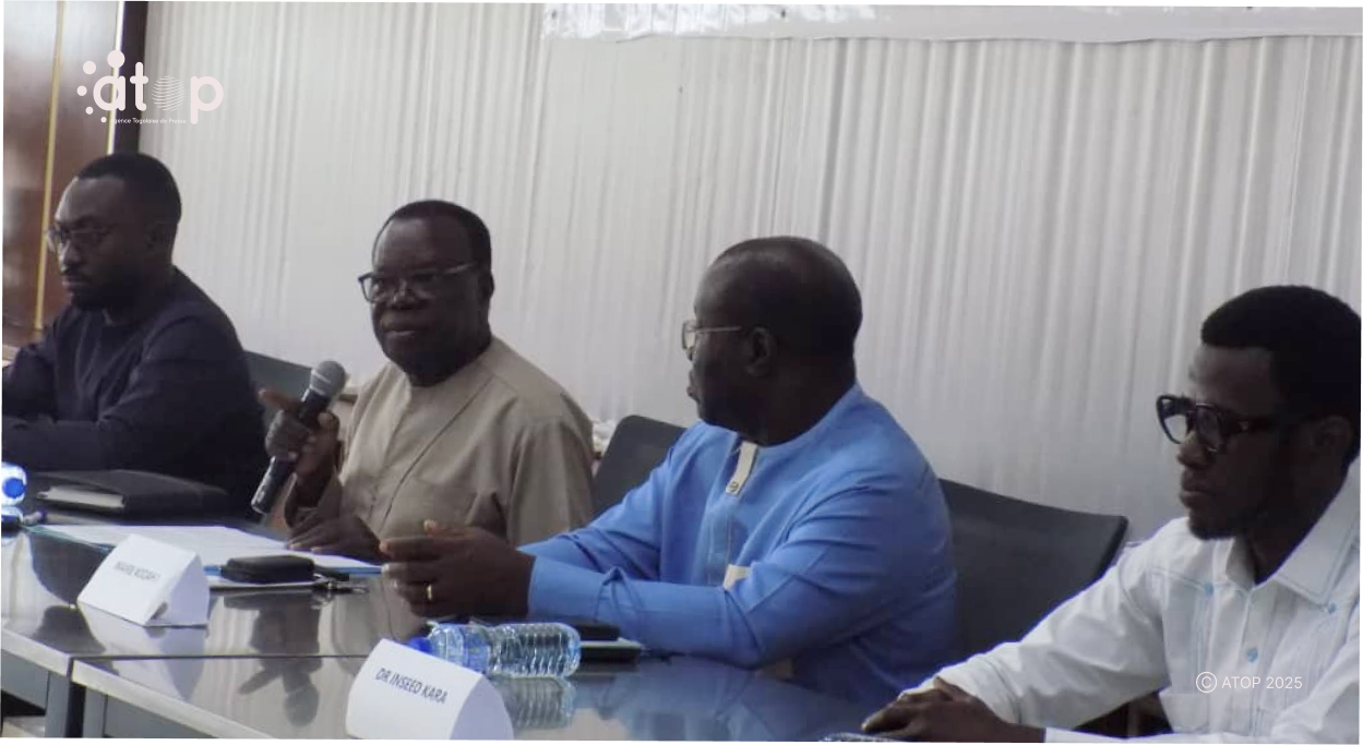 6 Le president du CR Kara lors de son allucution