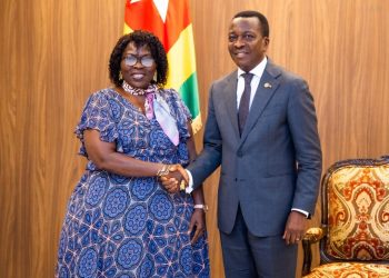 Assemblée nationale : Le président Adédzé échange avec Mme Elise Kakam de l’UNFPA sur la protection de la femme