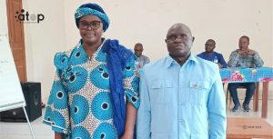 Mr le Maire Gnanguissa Plibam et son adjointe