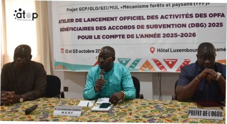 Ogou/ environnement : les activités des organisations de producteurs forestiers et agricoles lancées 1 WhatsApp Image 2025 10 02 a 17.41.13 0fda5ce2