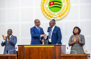 Remise de maillet au nouveau président
