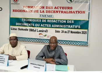 Techniques de rédaction des actes administratifs : L’ANFCT outille des acteurs régionaux de la décentralisation