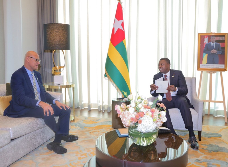Tete a tete entre Faure Gnassingbe et Jeremy Awori