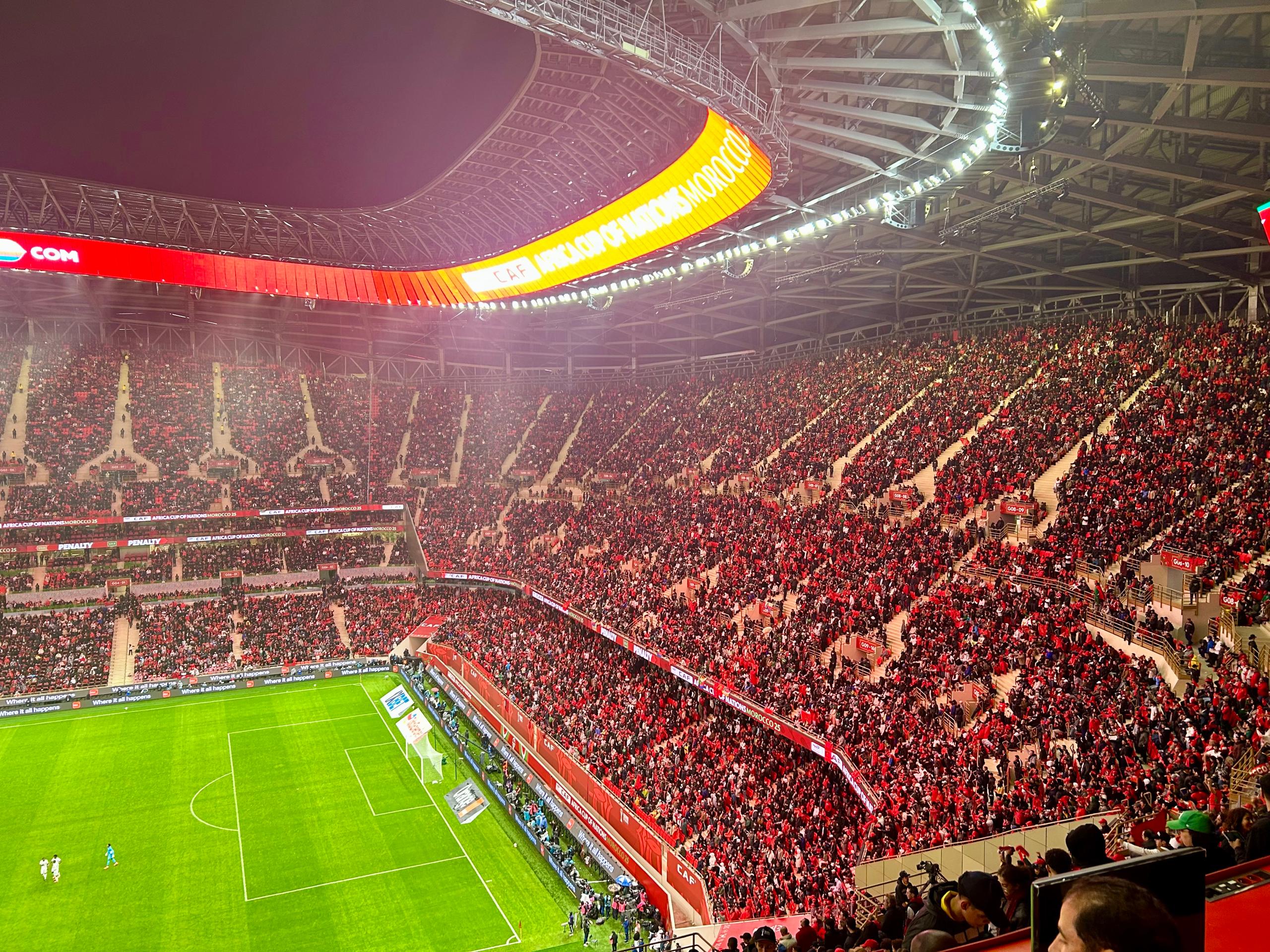 Vue partielle de linterieur du stade Moulay Abdellah a loccasion de louverture de la CAN Maroc 2025