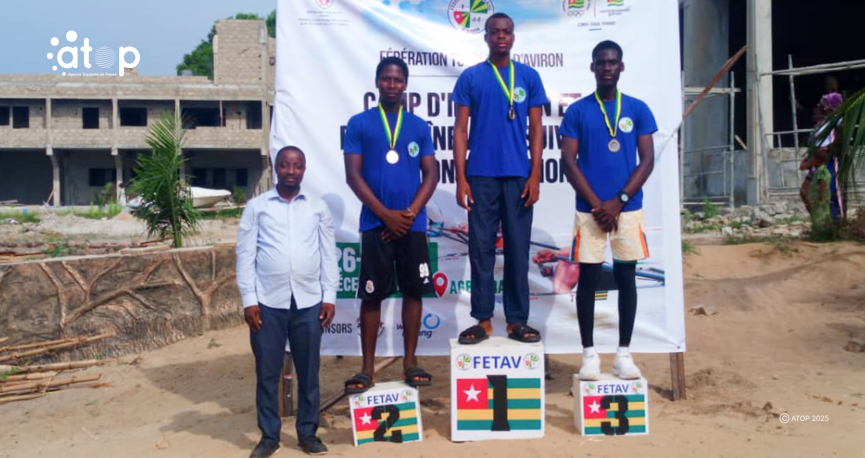 le president de la FETAV et les laureats U19 site