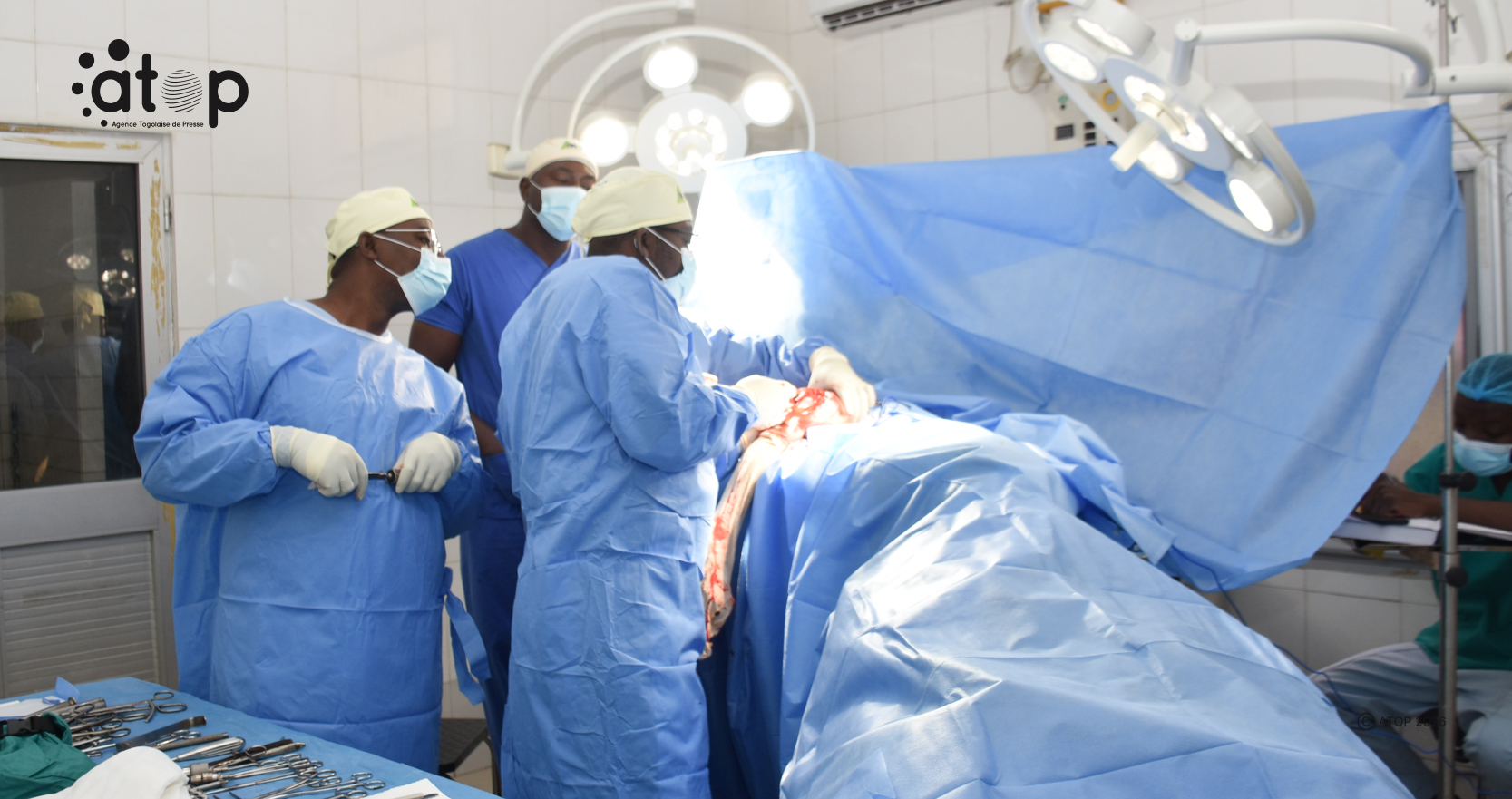 Santé/Lésions traumatiques : Des patients pris en charge dans l’Ogou 1 1 Vue partielle dune operation