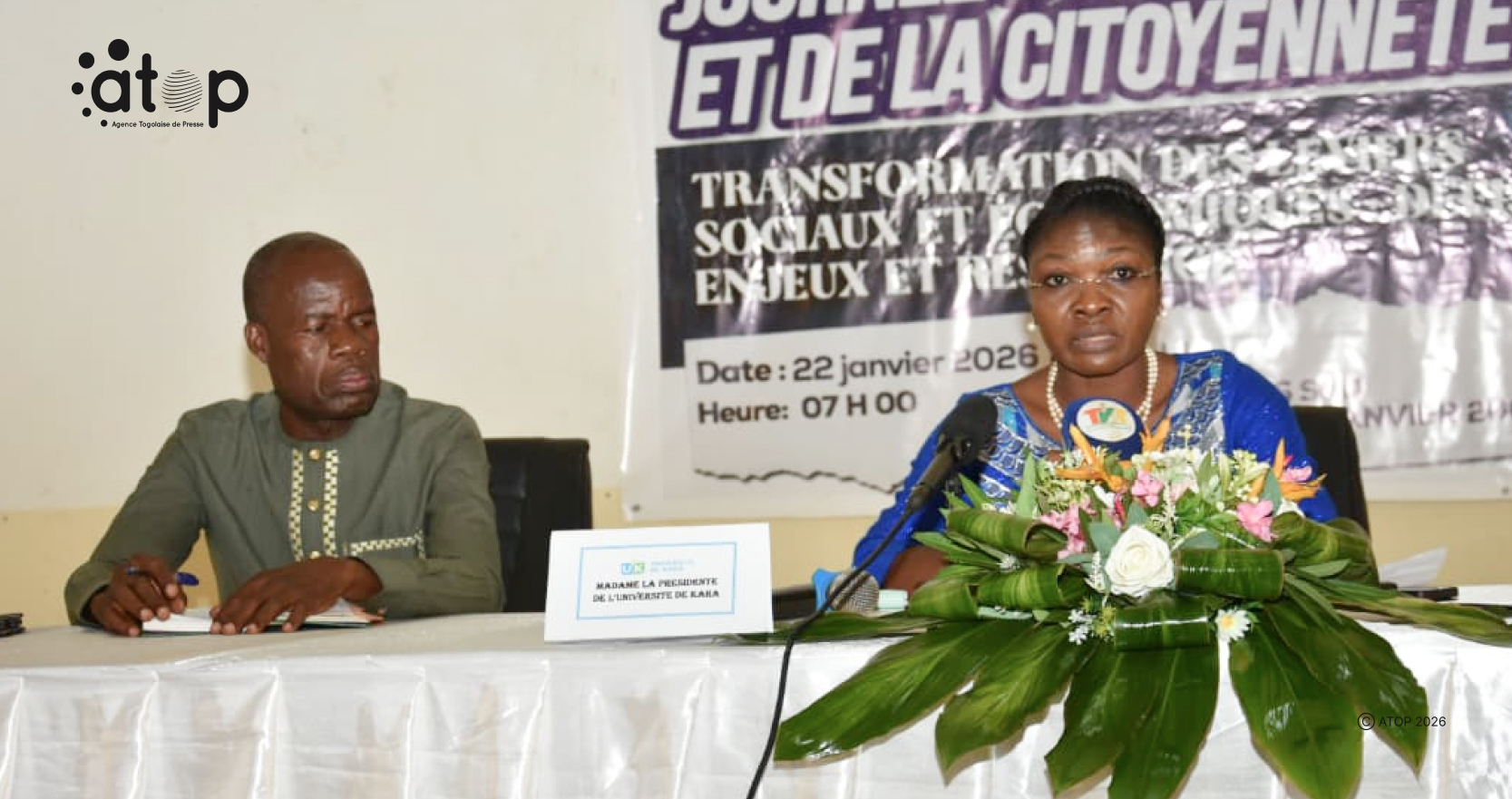 8 Lallocution de la presidente de lUK Mme Houzou Mouzou