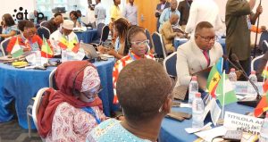 Vue partielle des journalistes