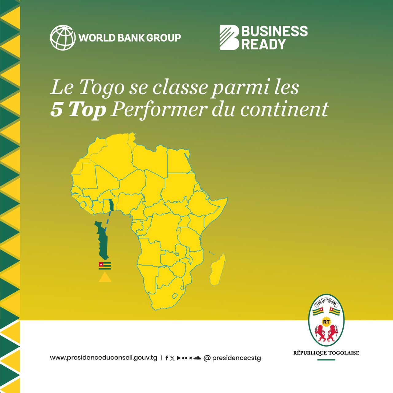 Climat des affaires : le Togo, meilleur réformateur en Afrique de l’Ouest 1 WhatsApp Image 2026 01 10 at 07.48.53