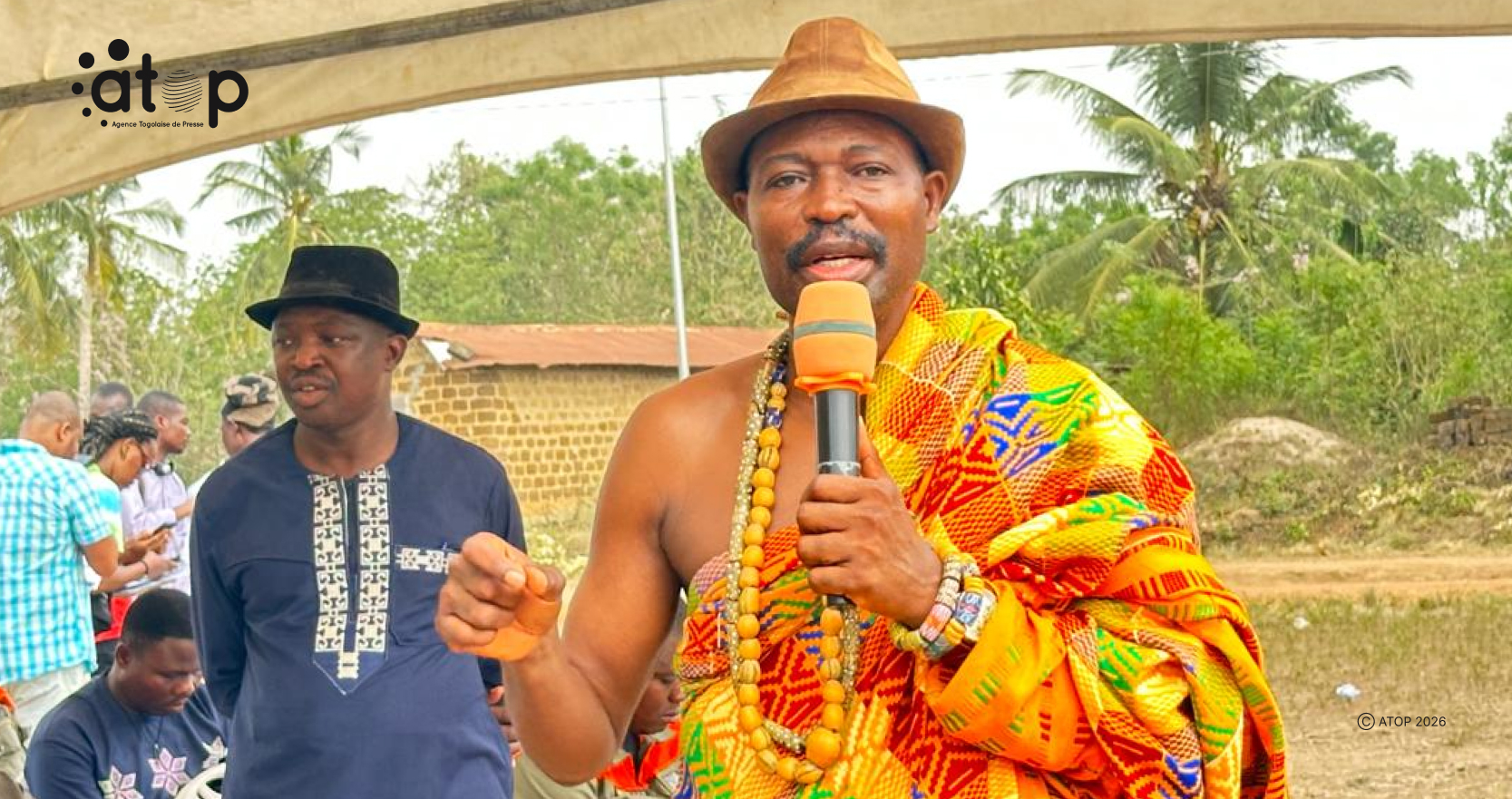 25 Le president du comite d´organisation Ayivi Mawuena s´adressant