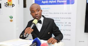 M. Akakpo lors de son intervention