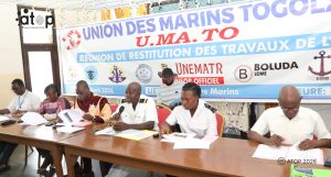 Le Capitaine Beguedou Paulin micro lors de son intervention SITE 1 1