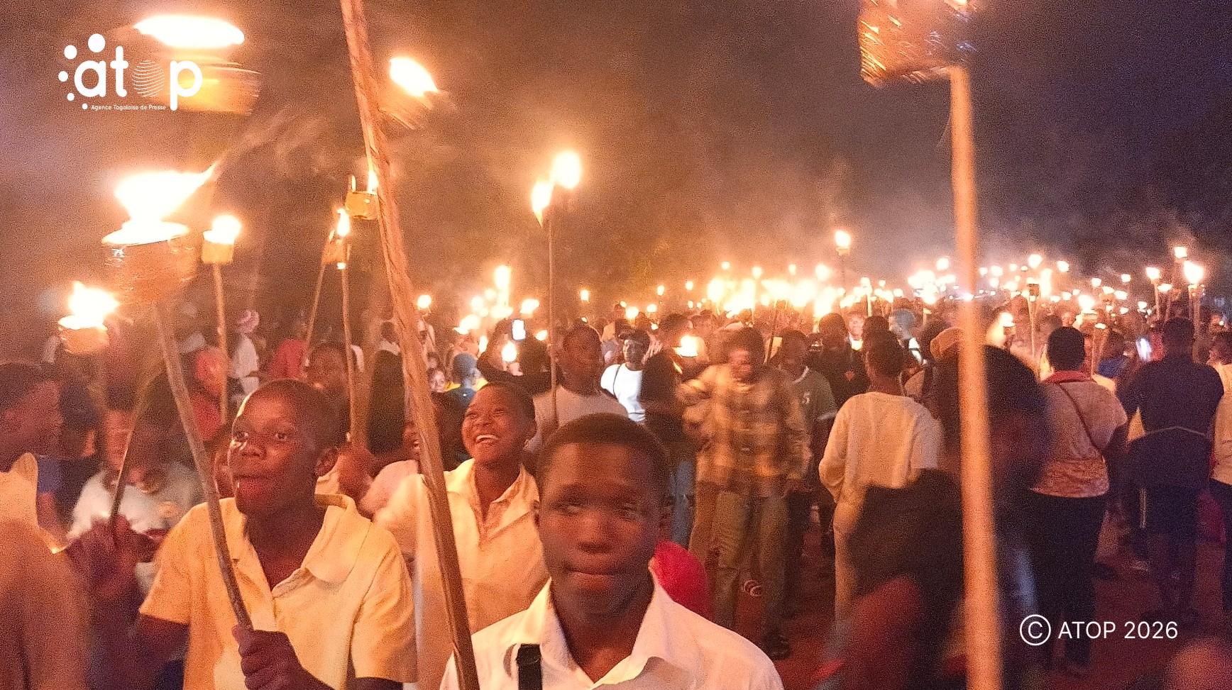 Zio : la retraite aux flambeaux pour annoncer les festivités de l’indépendance à Tsévie 1 Oliver 19 1