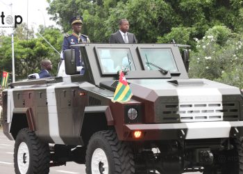66è anniversaire de l’indépendance du Togo : Début du défilé militaire, paramilitaire et civil avec l’arrivée du Président du Conseil