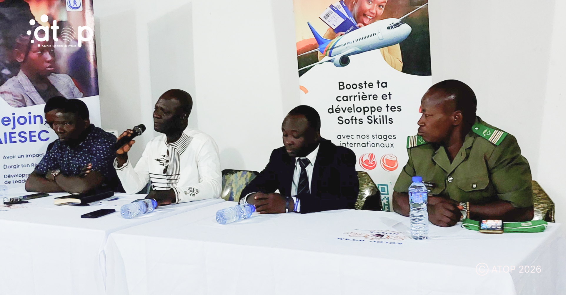 Kozah/Innovation numérique et entrepreneuriat des jeunes : un séminaire sous-régional sur le leadership à Kara 1 10 Le maire Kozah 2 prononcant son discours douverture