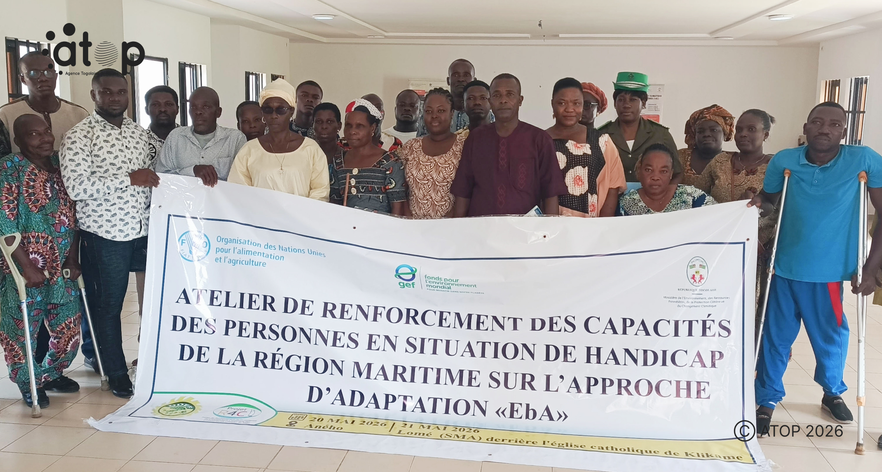 Lacs : des personnes en situation de handicap formées sur l’approche d’adaptation basée sur les écosystèmes 1 6 Les participants