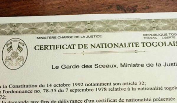 Extrait du certificat de nationalite Internet
