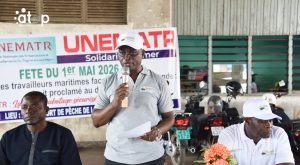 Le president de lUNEMATR lors de la fete