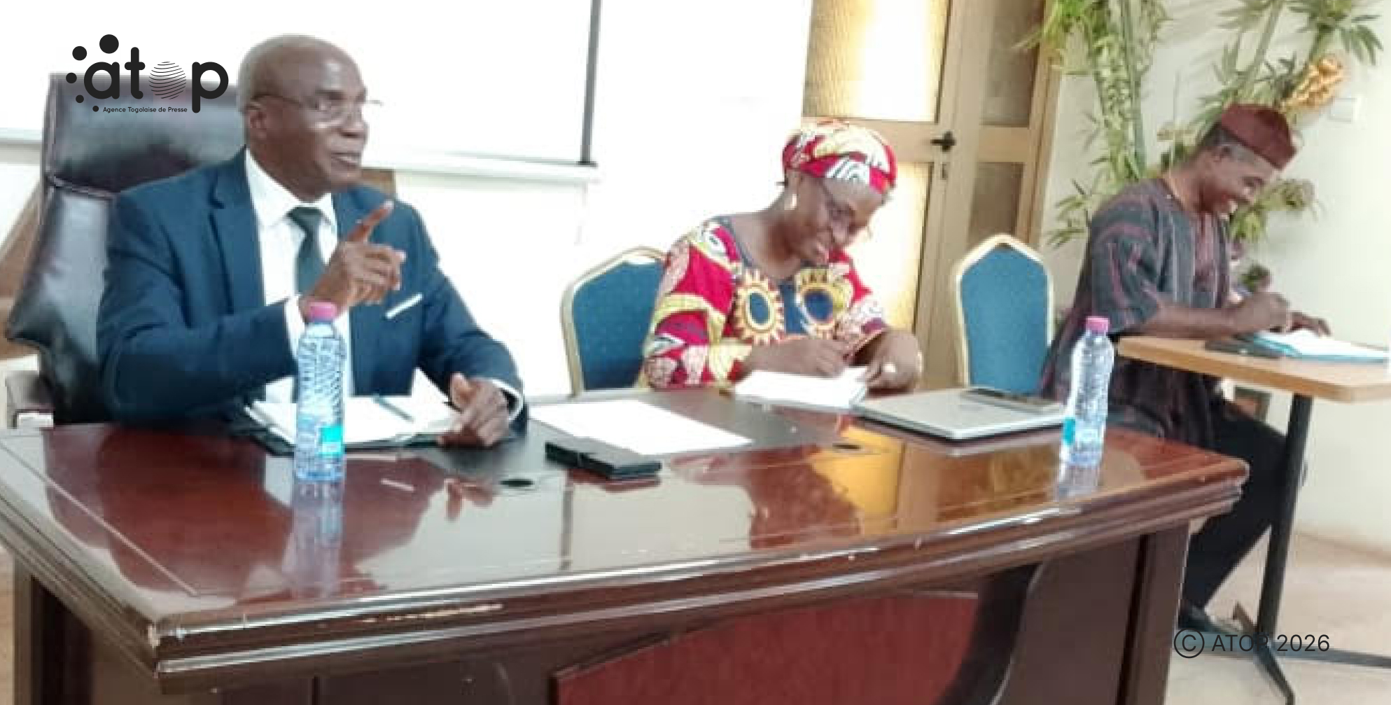 Campagne de distribution des moustiquaires :Le comité local d’organisation d’Agoè-Nyivé sensibilise les populations pour la réussite de l’opération 1 4 Le president du comite lors de son intervention