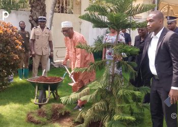 Parlement/Célébration de la journée de l’arbre : Le prof. Klassou et le président Barqué ont mis en terre des plants pour un Togo plus vert