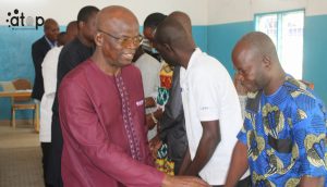 Savanes/Artisanat : Les nouveaux organes de la chambre régionale des métiers investis dans leurs fonctions 2 24 Le president du Conseil regional et sa suite felicitent les membres des nouvelles instances dirigeantes