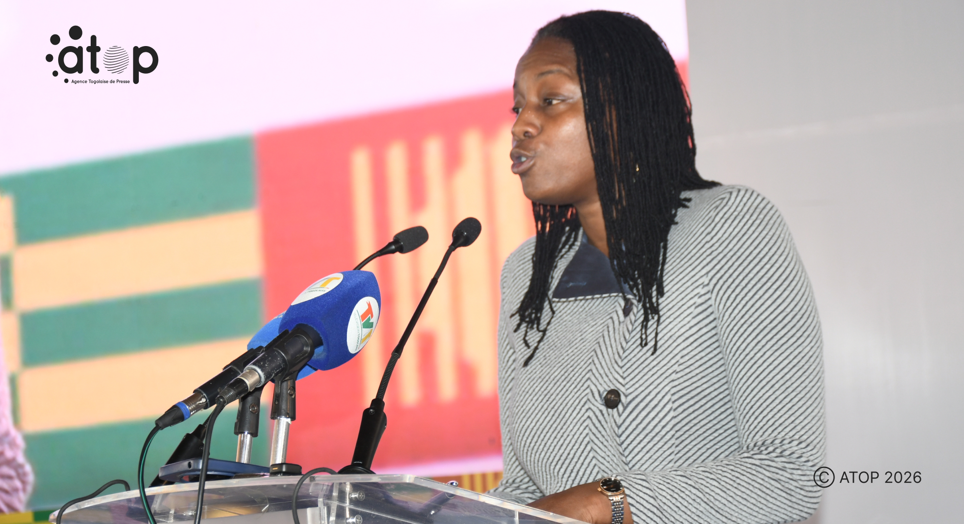 Mme Assih lors de son allocution