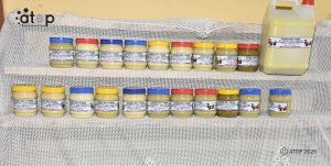 Projets PAFeRT et PAISPHT : La ministre Sankaredja visite les réalisations dans le Doufelgou 2 3 Produits brut et fini exposes