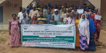 Oti/améliorer la production animale : 40 éleveurs à l’école des techniques d’embouche bovines, caprines et ovines 4 Oti/améliorer la production animale : 40 éleveurs à l’école des techniques d’embouche bovines, caprines et ovines