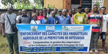 Sotouboua : 30 producteurs s’outillent en technique de production biologique de soja