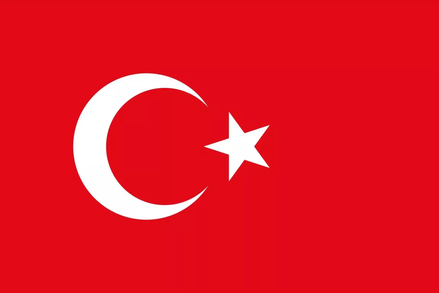 drapeau de la turquie officiel actuel